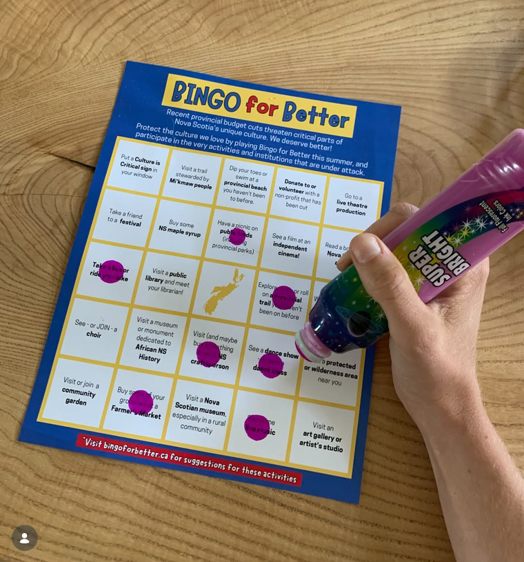 Bingo for Better bingo card